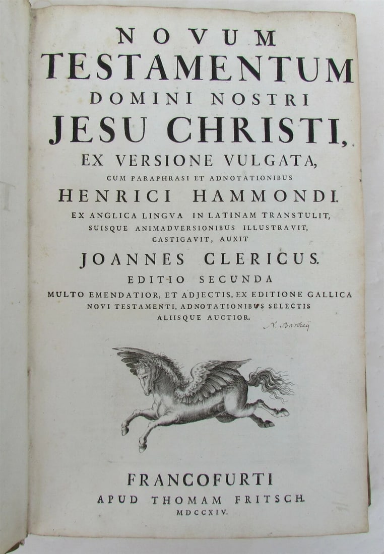 1714 2 VELLUM BOUND VOL. EPISTOLE SANCTORUM APOSTOLORUM APOCALYPSIS S. JOANNIS - 5