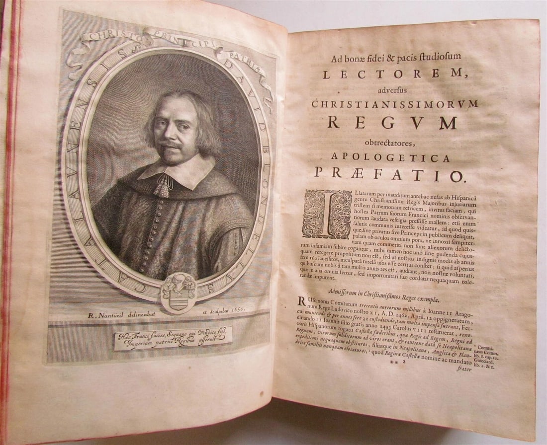 1654 HISTORY FRANCE D. BLONDEL Genealogiae Francicae VELLUM antique FOLIO MAPS (1 of 8)