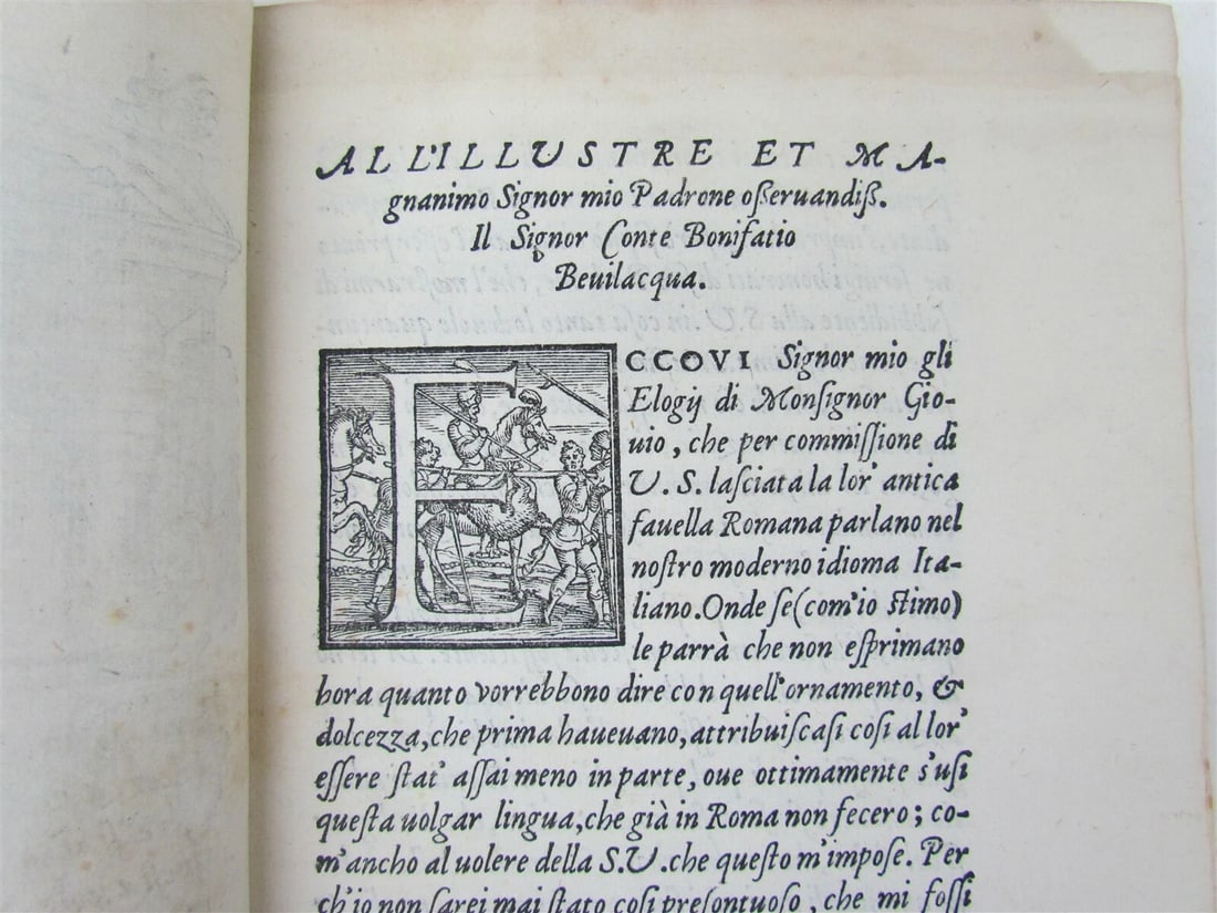 1552 Inscriptions placed under the True Images of the Famous Men antique book - 4