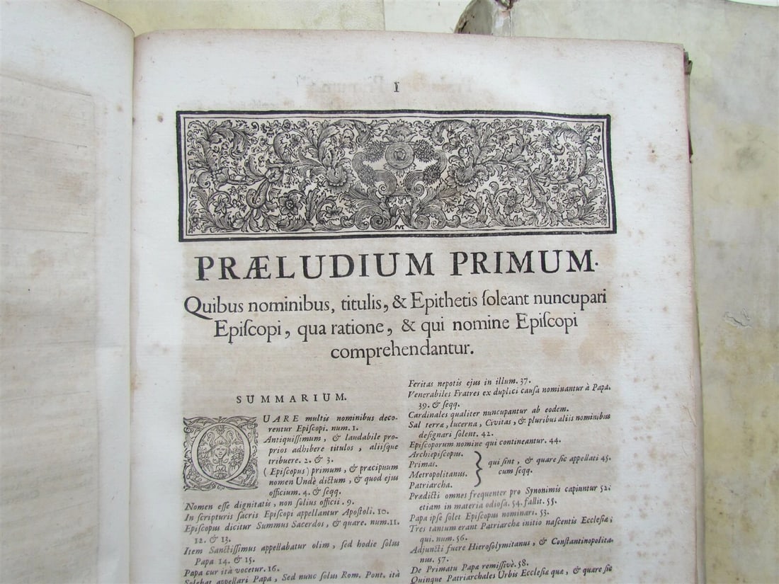 1729 VELLUM BINDING 3 FOLIO VOLUMES Elucubrationum Diversarum Vicentini ANTIQUE - 4