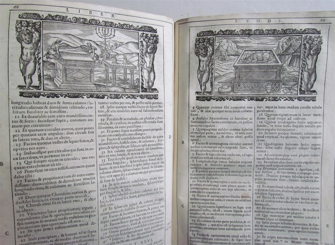 1688 BIBLE ILLUSTRATED BIBLIA SACRA antique VELLUM BOUND - 4