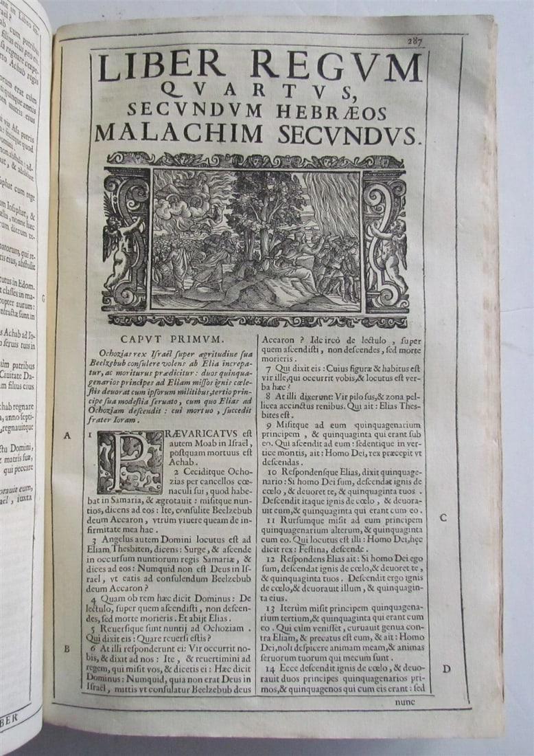 1688 BIBLE ILLUSTRATED BIBLIA SACRA antique VELLUM BOUND - 7