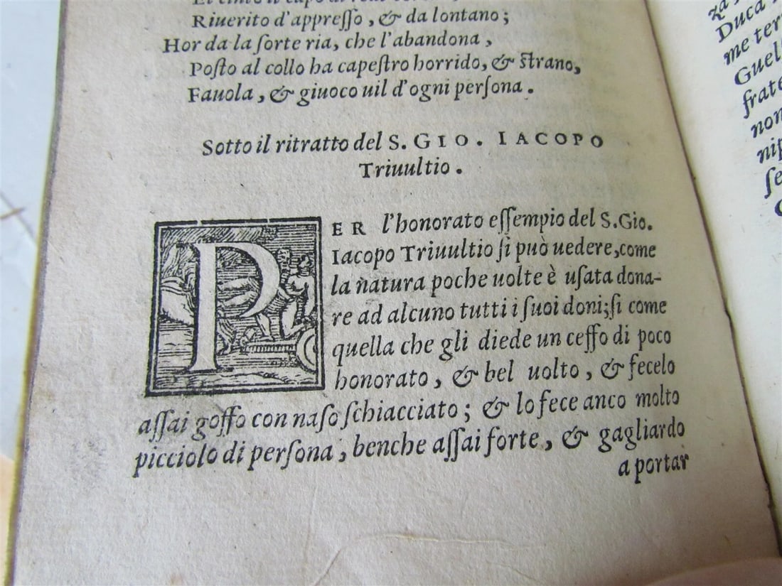 1557 MILITARY LEADERS BIOGRAPHIES antique by PAOLO GIOVIO VELLUM BOUND RARE - 7