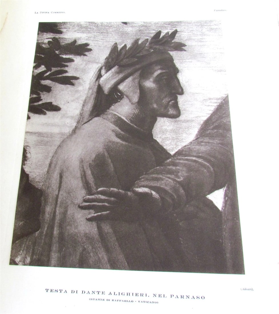 1924-39 DANTE DIVINA COMMEDIA NELLE FIGURAZIONE ARTISTICA antique MASSIVE FOLIO - 4