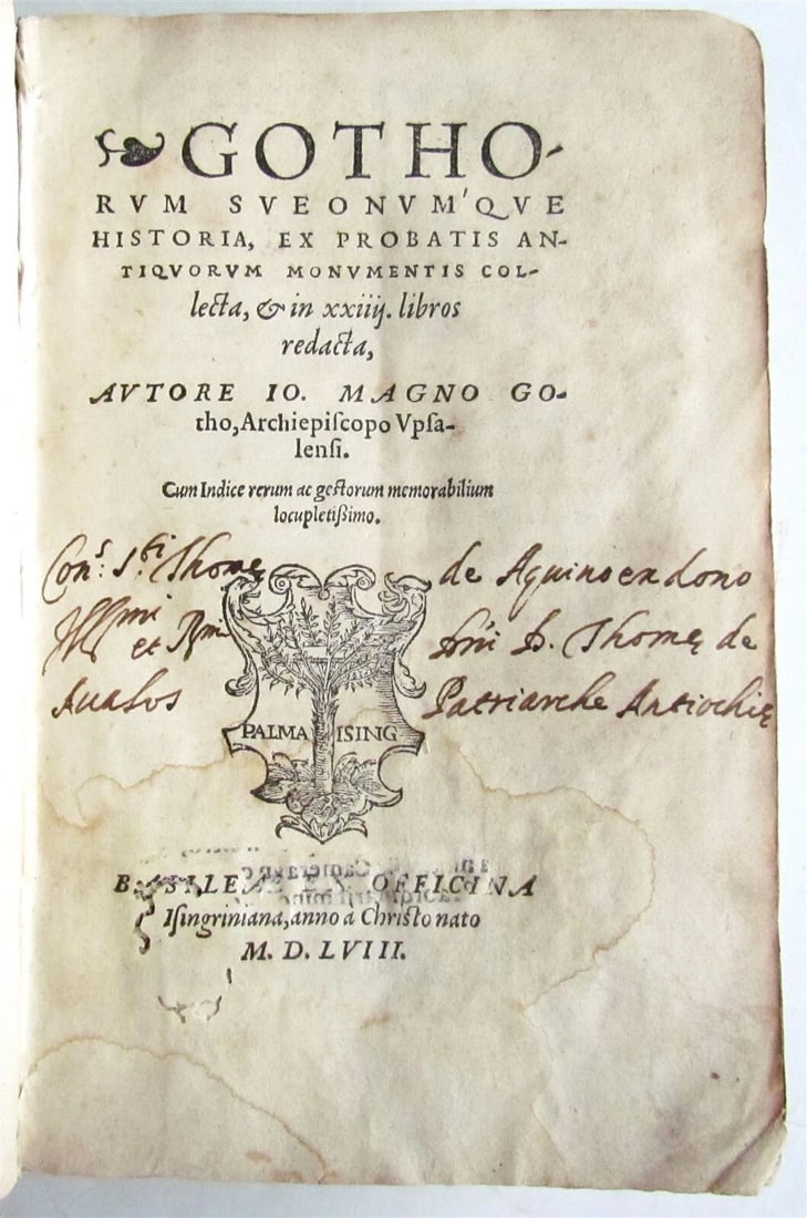 1558 SCANDINAVIA SWEDEN ILLUSTRATED HISTORY Gothorum Sveonumque historia antique: Title: 1558 SCANDINAVIA SWEDEN ILLUSTRATED HISTORY Gothorum Sveonumque historia antique Description: SWEDEN Gothorum Sveonum'que historia, ex probatis antiquorum monumentis collecta... by Magnus, Joha
