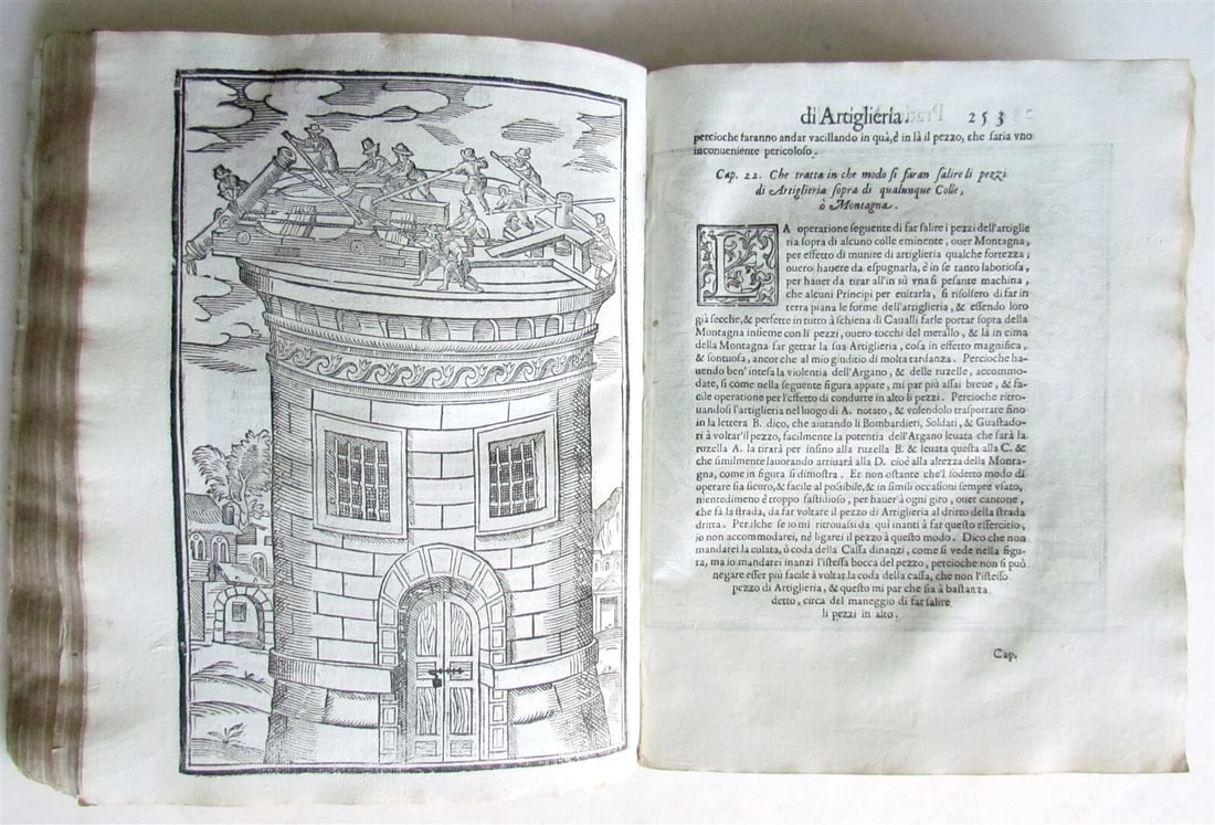 1606 ARTILLERY PRACTICE ILLUSTRATED antique PRATTICA MANUALE DELL' ARTIGLIERIA - 7