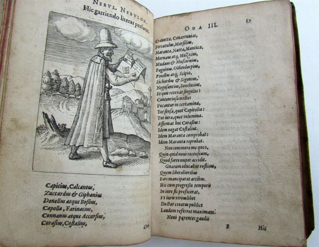 1620 NEBULO NEBULONUM by Johann FLITTNER ANTIQUE ILLUSTRATED vellum bound RARE - 5