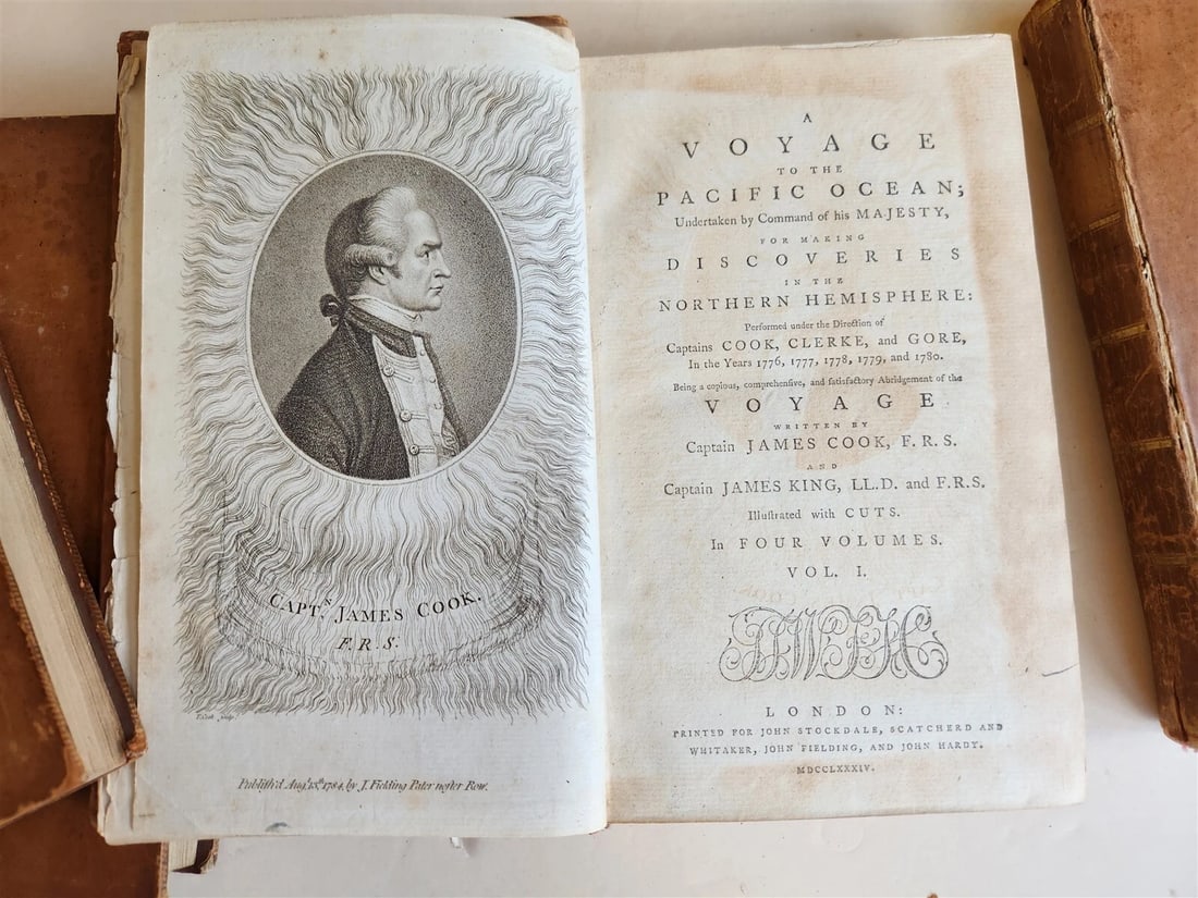 1784 VOYAGE of CAPTAIN COOK 4 vols ILLUSTRATED w/ 49 PLATES antique ENGLISH - 3
