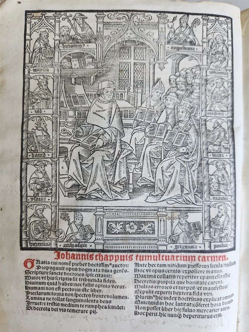 1516 POST-INCUNABULA CANON LAW Decretum Gratiani by GRATIANUS antique VELLUM - 2