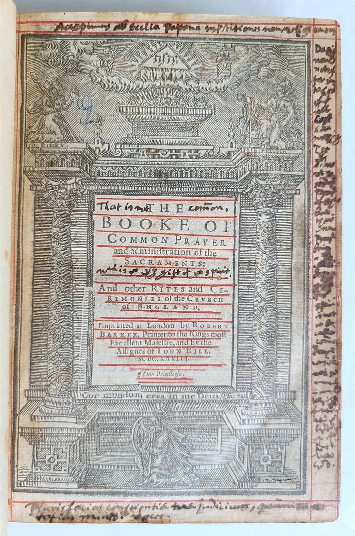 1634 BIBLE in ENGLISH antique by ROBERT BARKER rare (1 of 8)