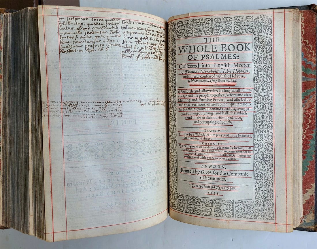 1634 BIBLE in ENGLISH antique by ROBERT BARKER rare - 7