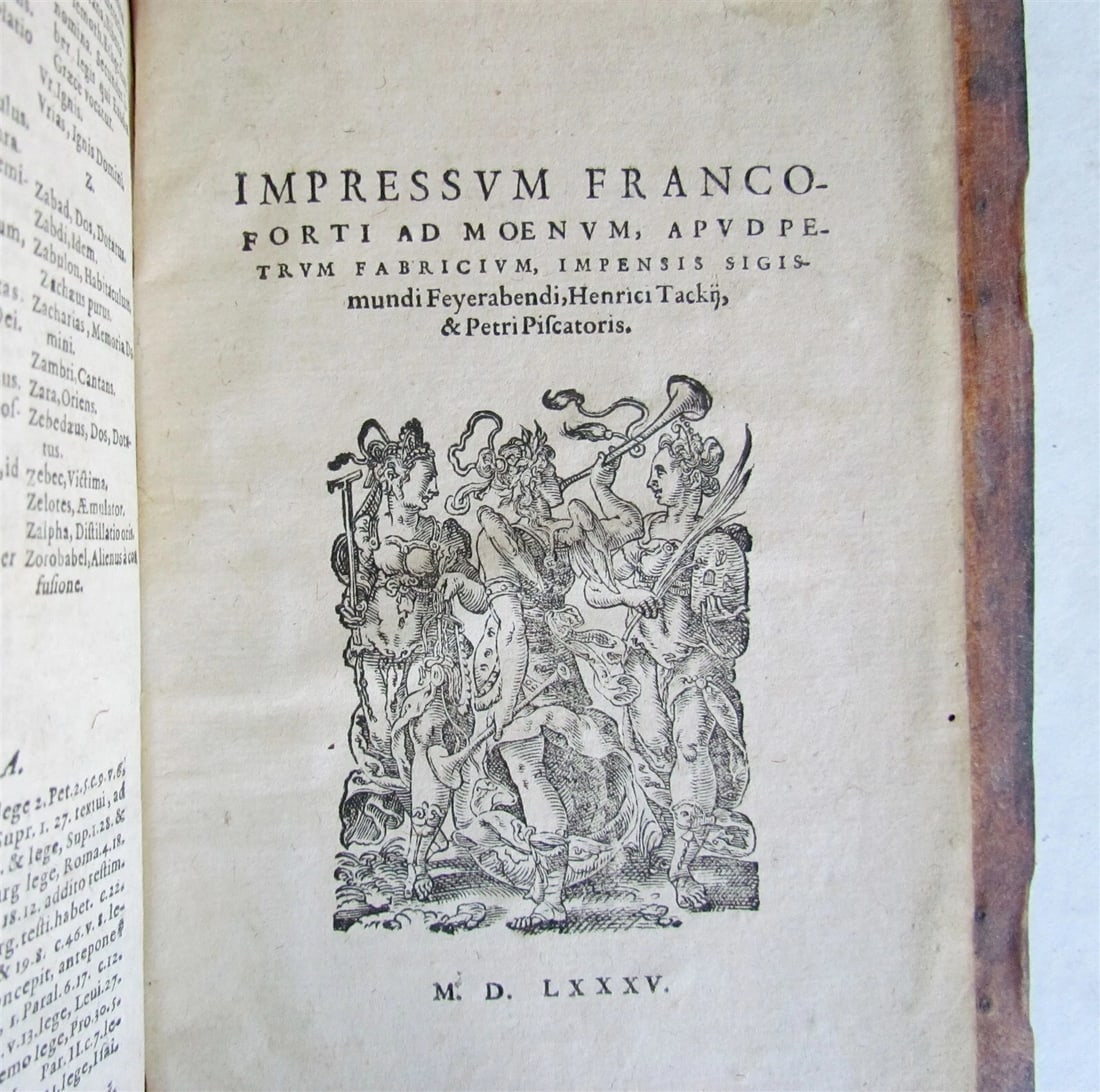 1585 BIBLE ILLUSTRATED Jost Amman & Virgil Solis BIBLIA SACRA antique PIGSKIN - 6