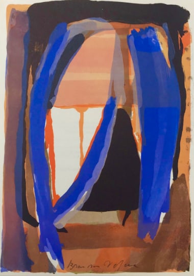 Van Velde signed in plate Derriere le Miroir 1974 DM01207: Title: Van Velde signed in plate Derriere le Miroir 1974 DM01207 Description: Artist: Bram Van Velde Country: Netherlands Title: Untitled - DM01207 Medium: Offset Marks: signed in plate or numbered Pa