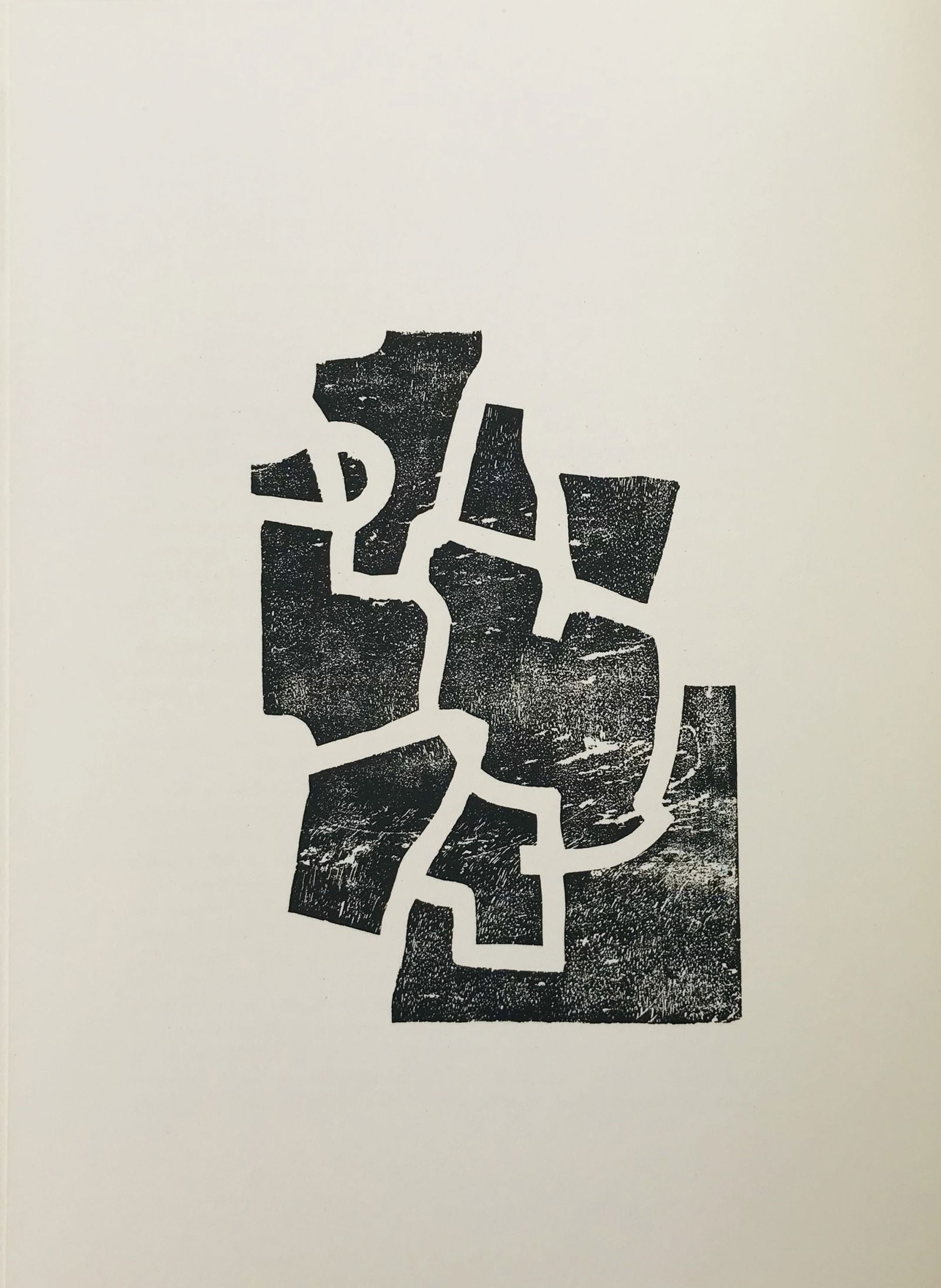 Chillida Lithograph DM05174 Derriere le miroir 1968: Title: Chillida Lithograph DM05174 Derriere le miroir 1968 Description: rtist: Eduardo Chillida Country: Spain Title: Untitled - DM05174 Medium: Lithograph Marks: Not signed, not numbered Size: Wove