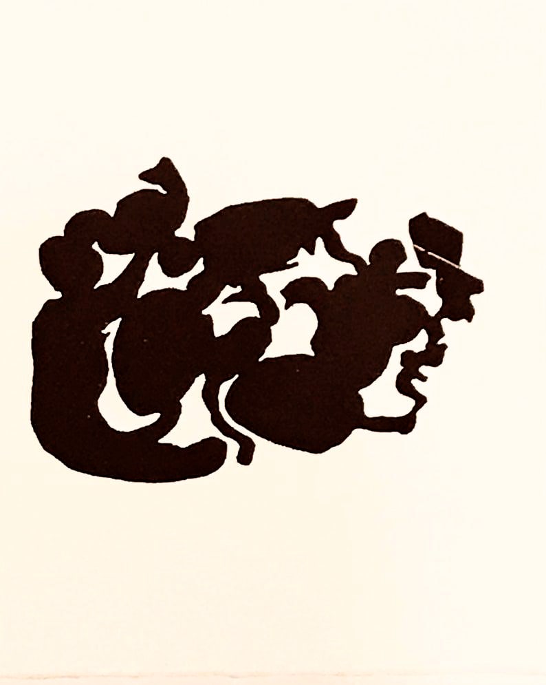 Jean Arp Woodcut untitled B5 Published 1982: Title: Jean Arp Woodcut untitled B5 Published 1982 Description: Artist: Jean Arp Country: France Title: Untitled - B5 Medium: Woodcut Marks: Not signed, not numbered Paper size: 10.20 x 8.20 inch Prin