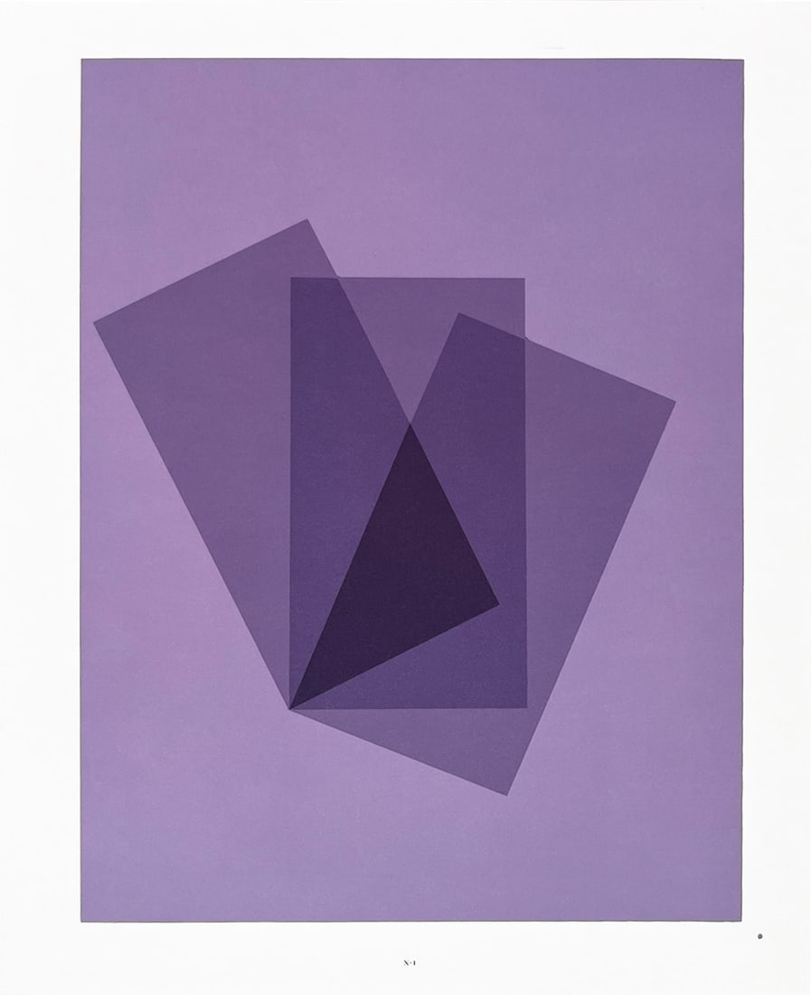 2009 Josef Albers The Interaction of Color Plate X-1: Title: 2009 Josef Albers The Interaction of Color Plate X-1 Description: Artist: Josef Albers Country: Germany-USA Title: Plate X-1 Paper Size: 13.50 x 10.50 inches on Munken Print Cream Printed: