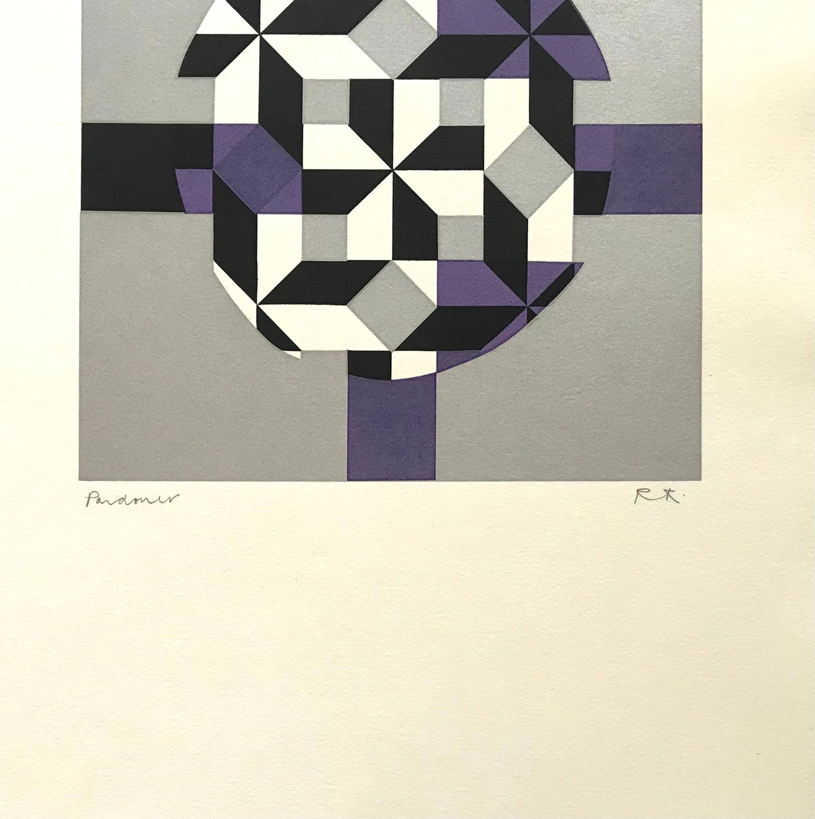 Ronald king signed screenprint Pardoner 1967 - 2