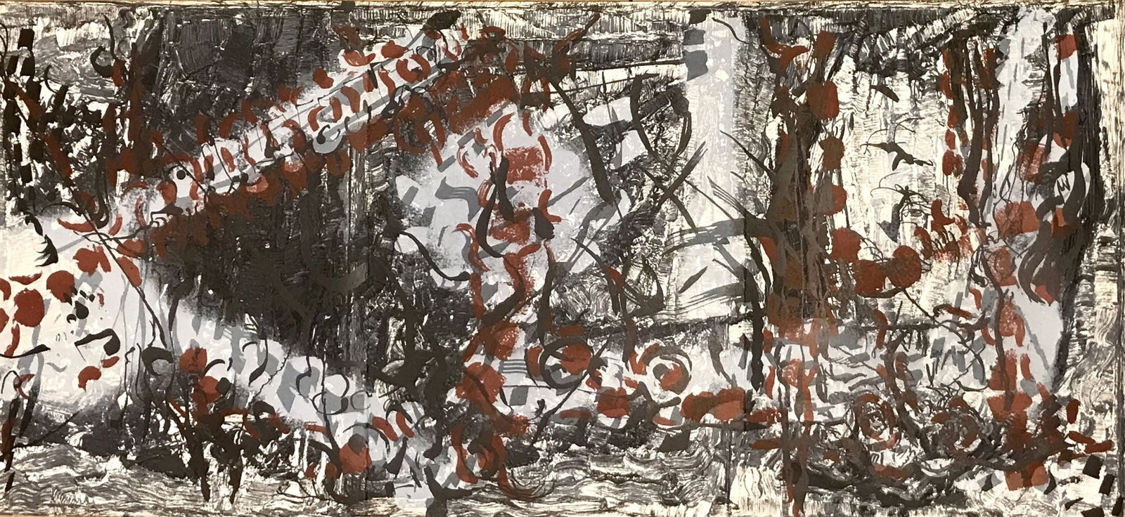 Riopelle Original Lithograph DM05185T Derriere le Miroir: Title: Riopelle Original Lithograph DM05185T Derriere le Miroir Description: Artist: Riopelle Jean-Paul Country: Canada Title: DM05185T Medium: Original Lithograph Marks: Not signed, not numbered Pape