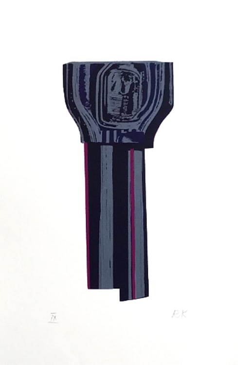 Ronald king Screenprint The Franklin Signed & Numbered 1978: Title: Ronald king Screenprint The Franklin Signed & Numbered 1978 Description: Artist: Ronald King Country: Brazil ? UK Title: The Franklin Medium: Screenprint? ? (in four colors) Marks: Pencil signe