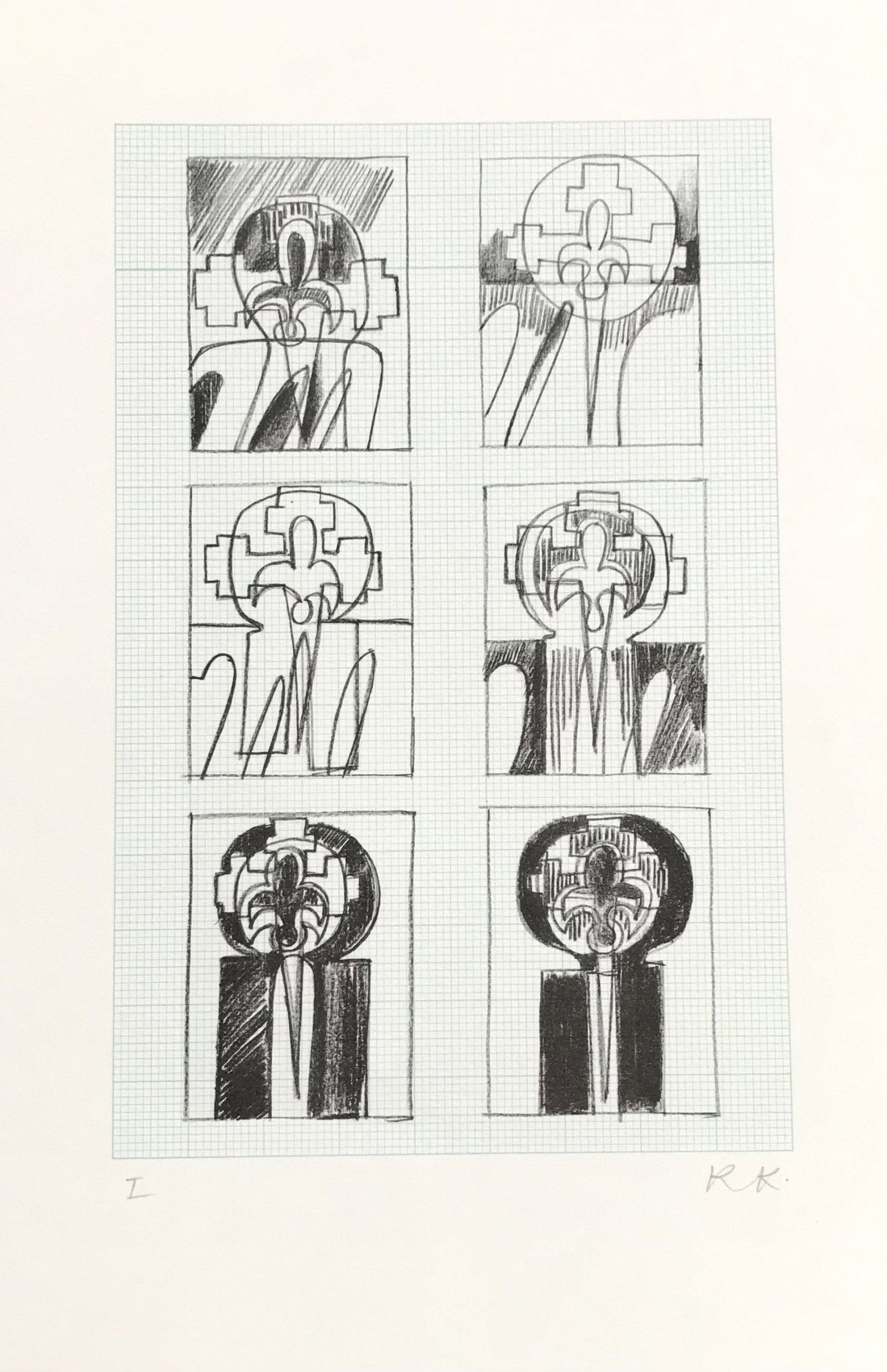 Ronald king Screenprint Knight Signed & Numbered 1978: Title: Ronald king Screenprint Knight Signed & Numbered 1978 Description: Artist:Knight Country: Brazil Title: Knight Medium: Screen print in four colors Marks: Pencil signed & numbered I Paper Si