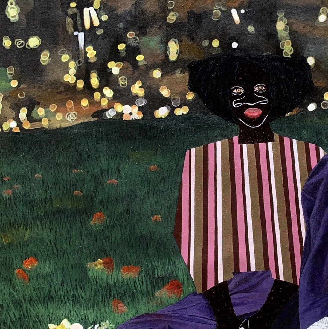 Acrylic painting Held by the night Akintomide Akinshola - 3