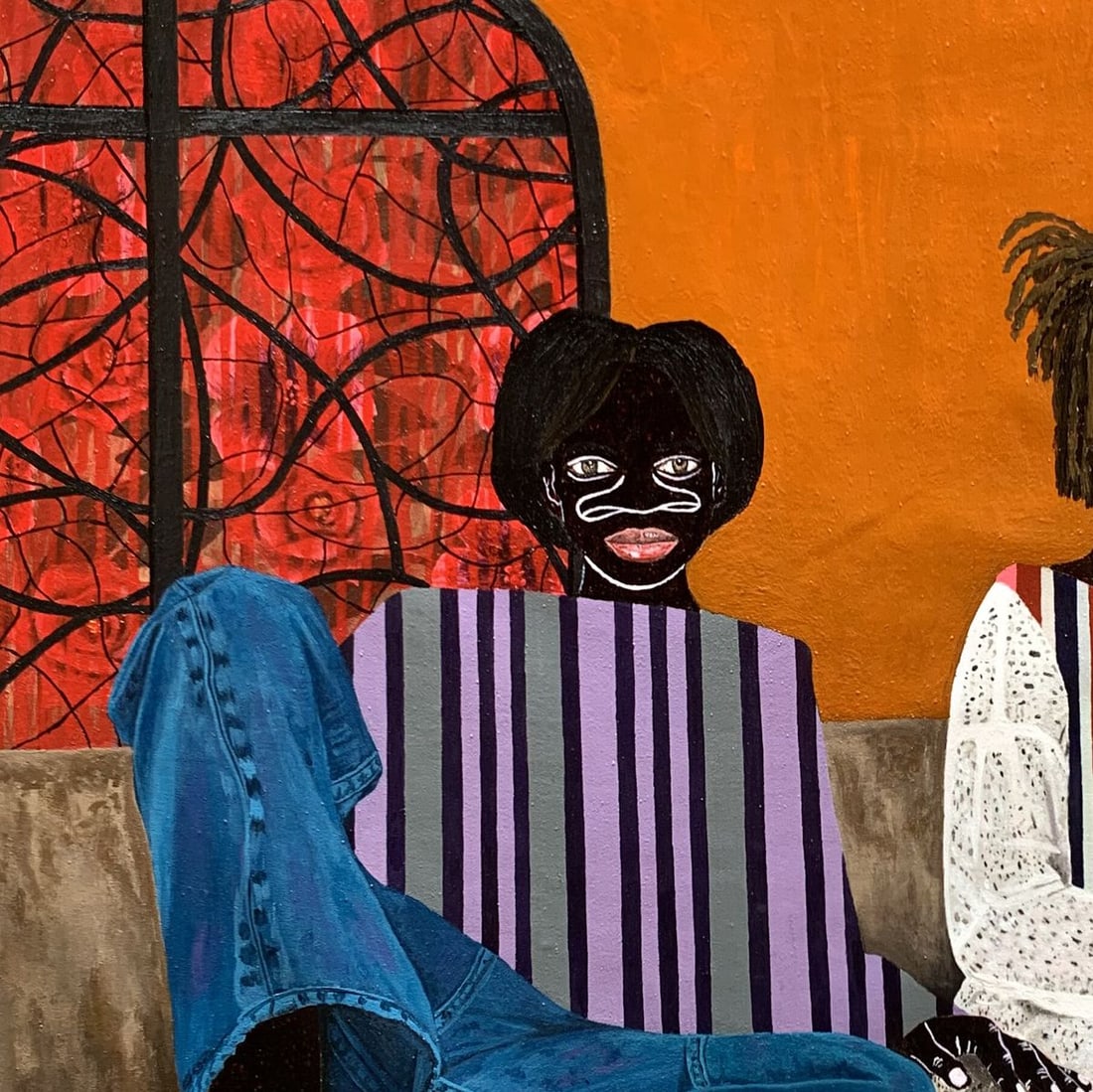 Acrylic painting Lazy Afternoon Akintomide Akinshola - 4