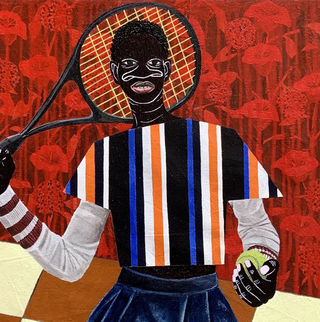 Acrylic painting Focus on the Goal Akintomide Akinshola - 5