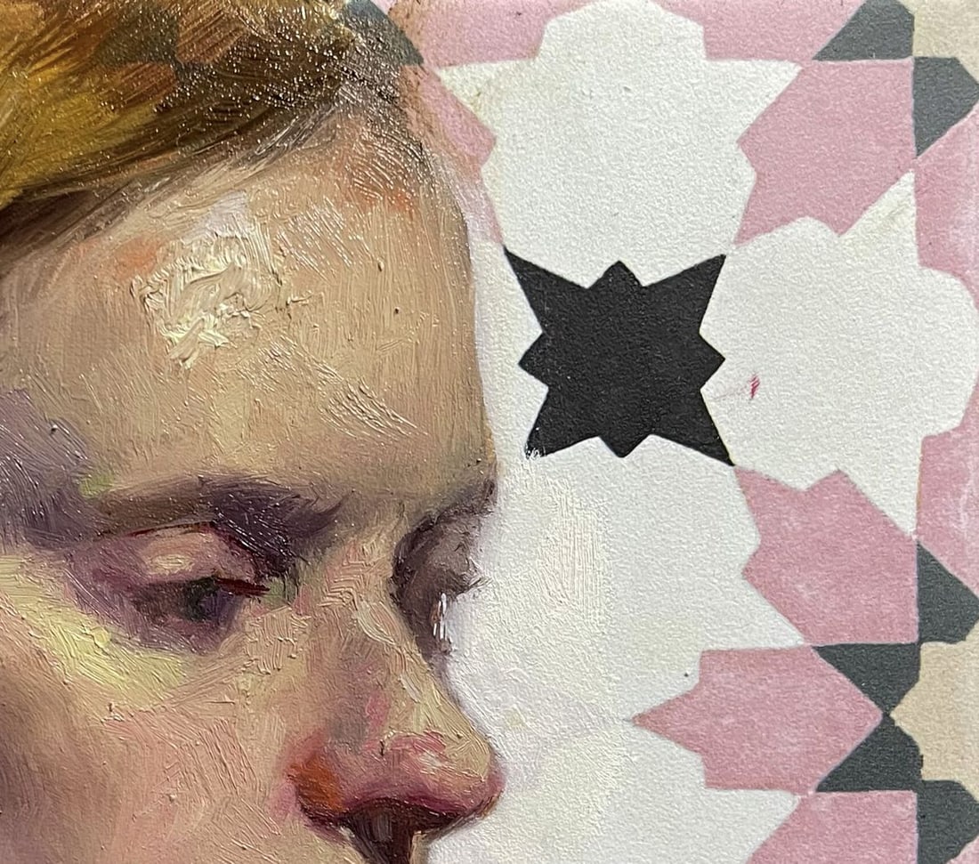 Oil painting Portrait of a woman Helena Annam Butt - 3