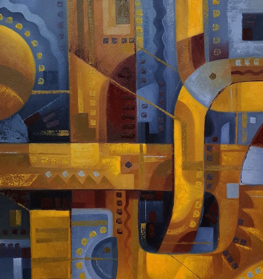 Oil painting Urban Jazz Music Sergey Voichenko - 4