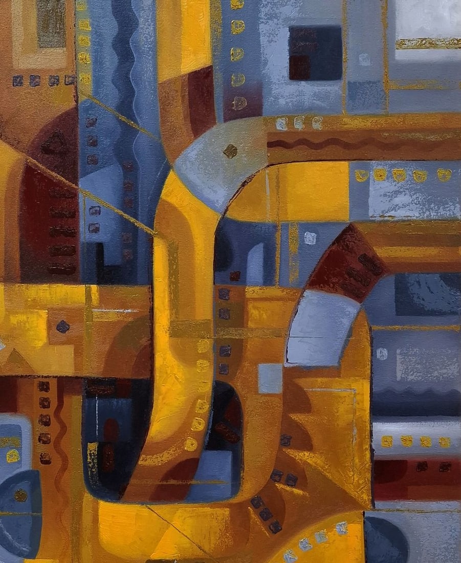 Oil painting Urban Jazz Music Sergey Voichenko - 5