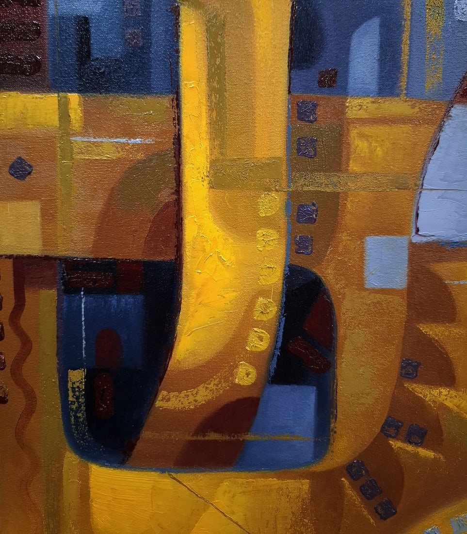 Oil painting Urban Jazz Music Sergey Voichenko - 7