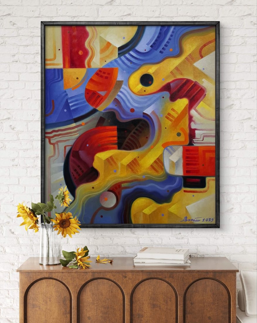 Oil painting Yin Yang Abstraction Sergey Voichenko - 2