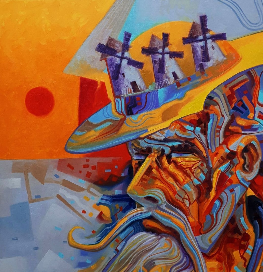 Oil painting Thoughts of Don Quixote Sergey Voichenko - 5