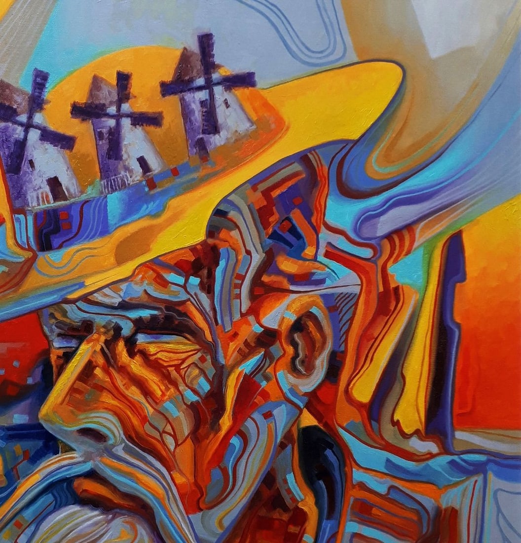 Oil painting Thoughts of Don Quixote Sergey Voichenko - 6