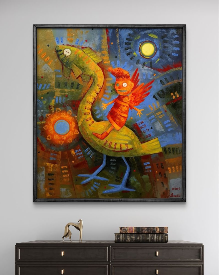 Oil painting King Button goes for a walk Sergey Voichenko - 2