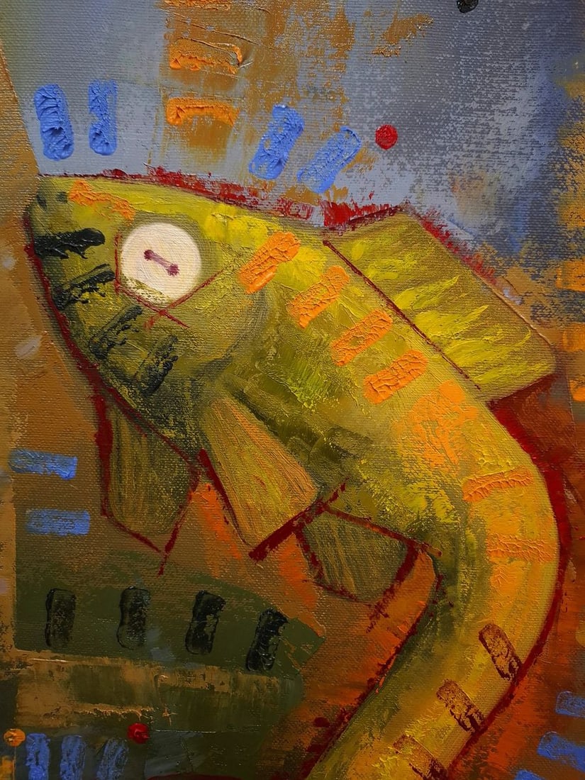 Oil painting King Button goes for a walk Sergey Voichenko - 5