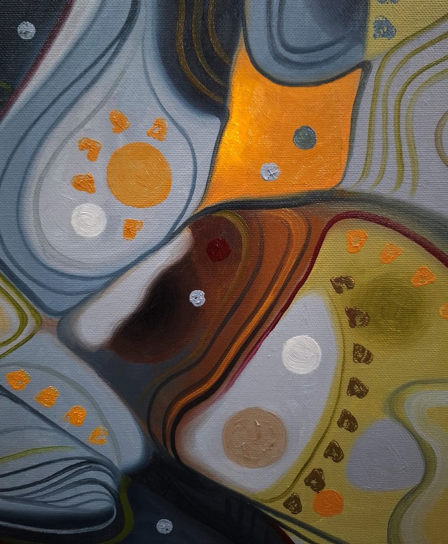 Oil painting Gray crow patterns Sergey Voichenko - 6