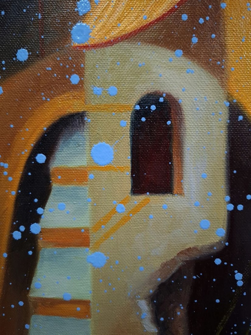 Oil painting A person sees dreams Sergey Voichenko - 5