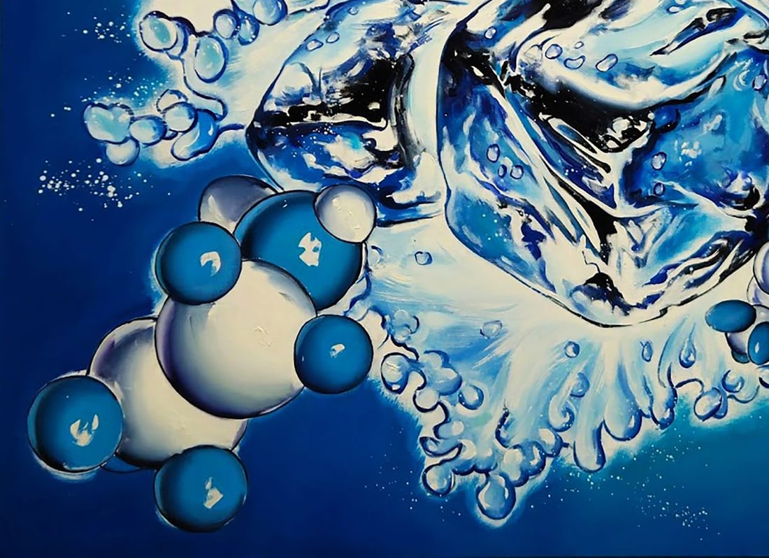 Oil painting Ice to cool the drink Igor Konovalov - 5