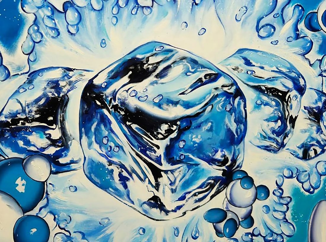 Oil painting Ice to cool the drink Igor Konovalov - 8