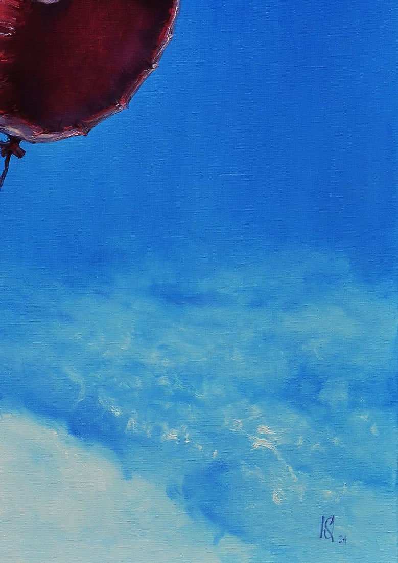 Oil painting Hot air balloon flight Oleg Kateryniuk - 4