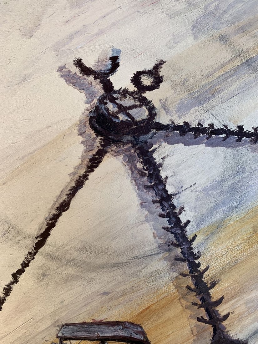 Oil painting What kind of arrows did I get Dmitry Arkadyev - 4