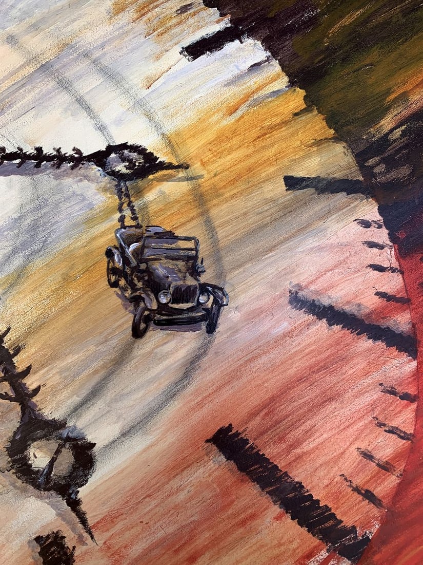 Oil painting What kind of arrows did I get Dmitry Arkadyev - 9