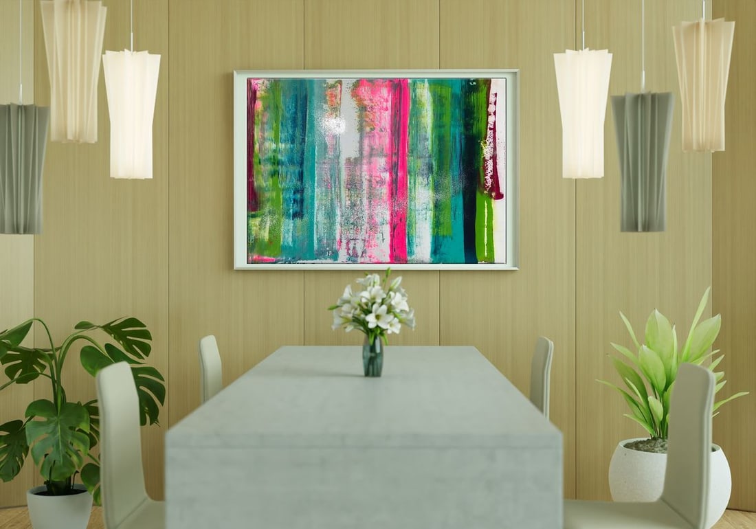 Acrylic painting Flow Olga Melezhik - 2