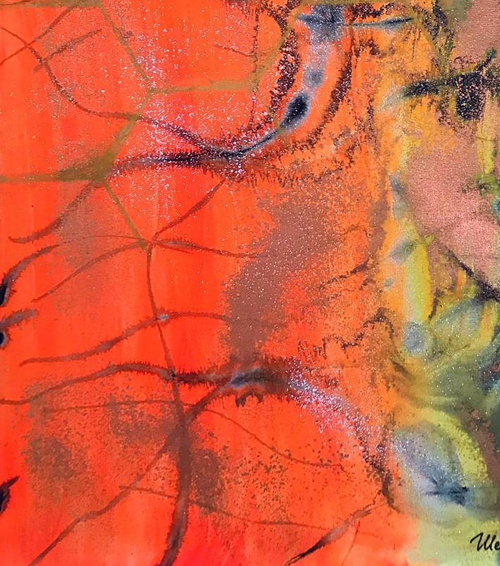 Acrylic painting The candle was burning Olga Melezhik - 6