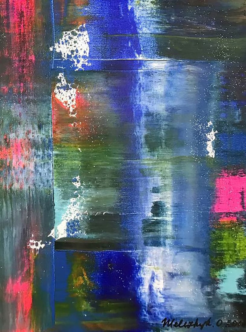 Acrylic painting Ultramarine Drive Olga Melezhik - 7