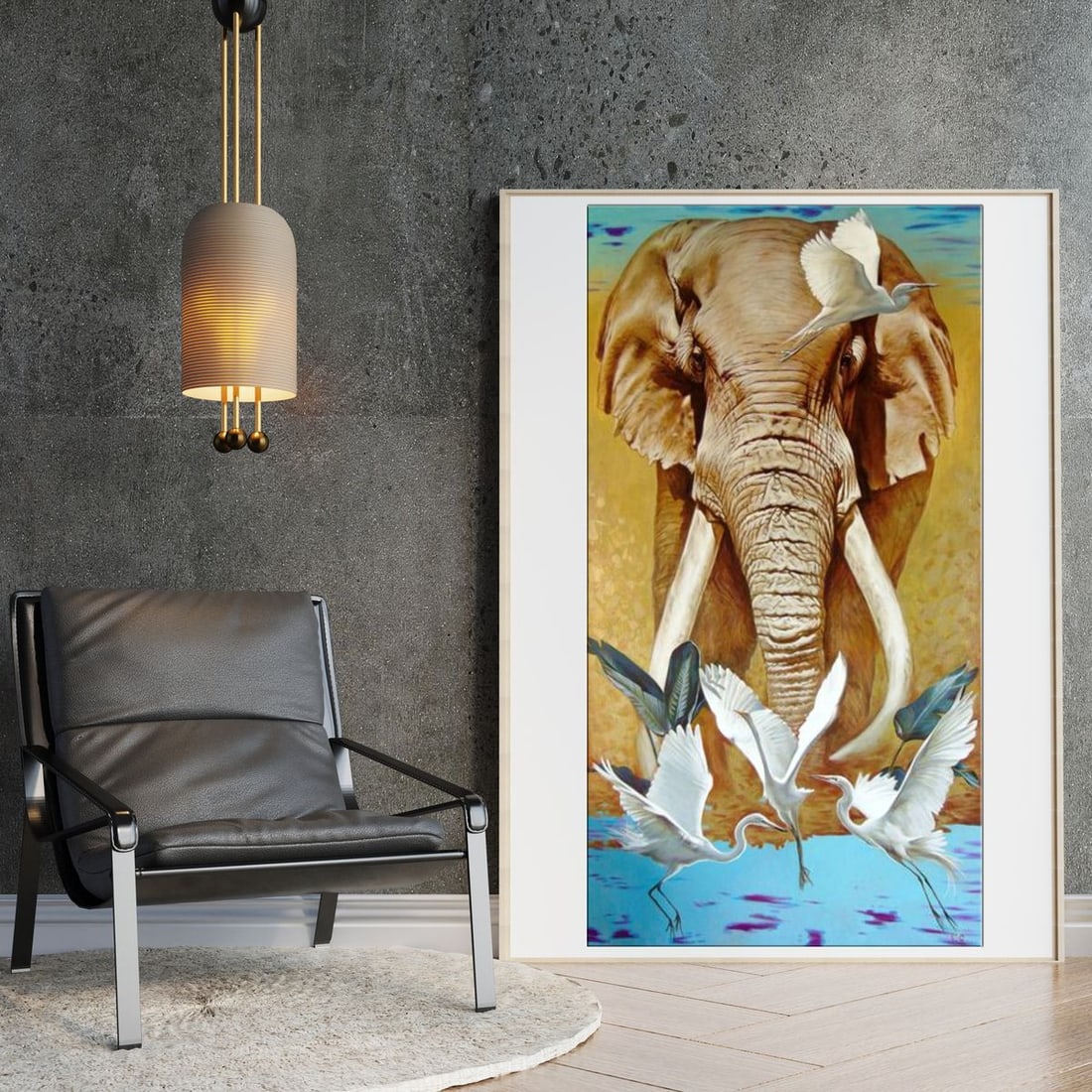 Oil painting Elephant Goncharenko V. V. - 2