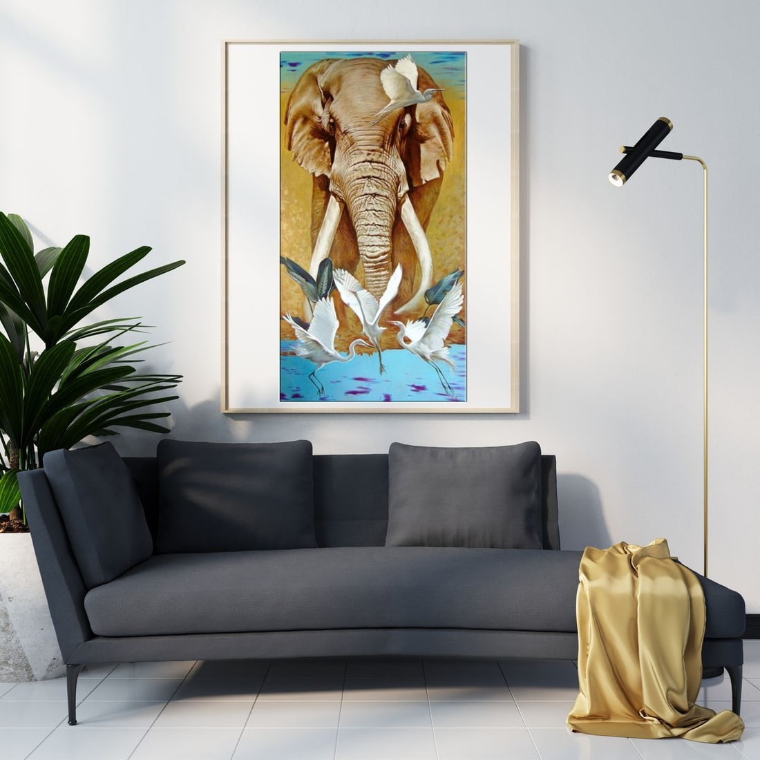 Oil painting Elephant Goncharenko V. V. - 3