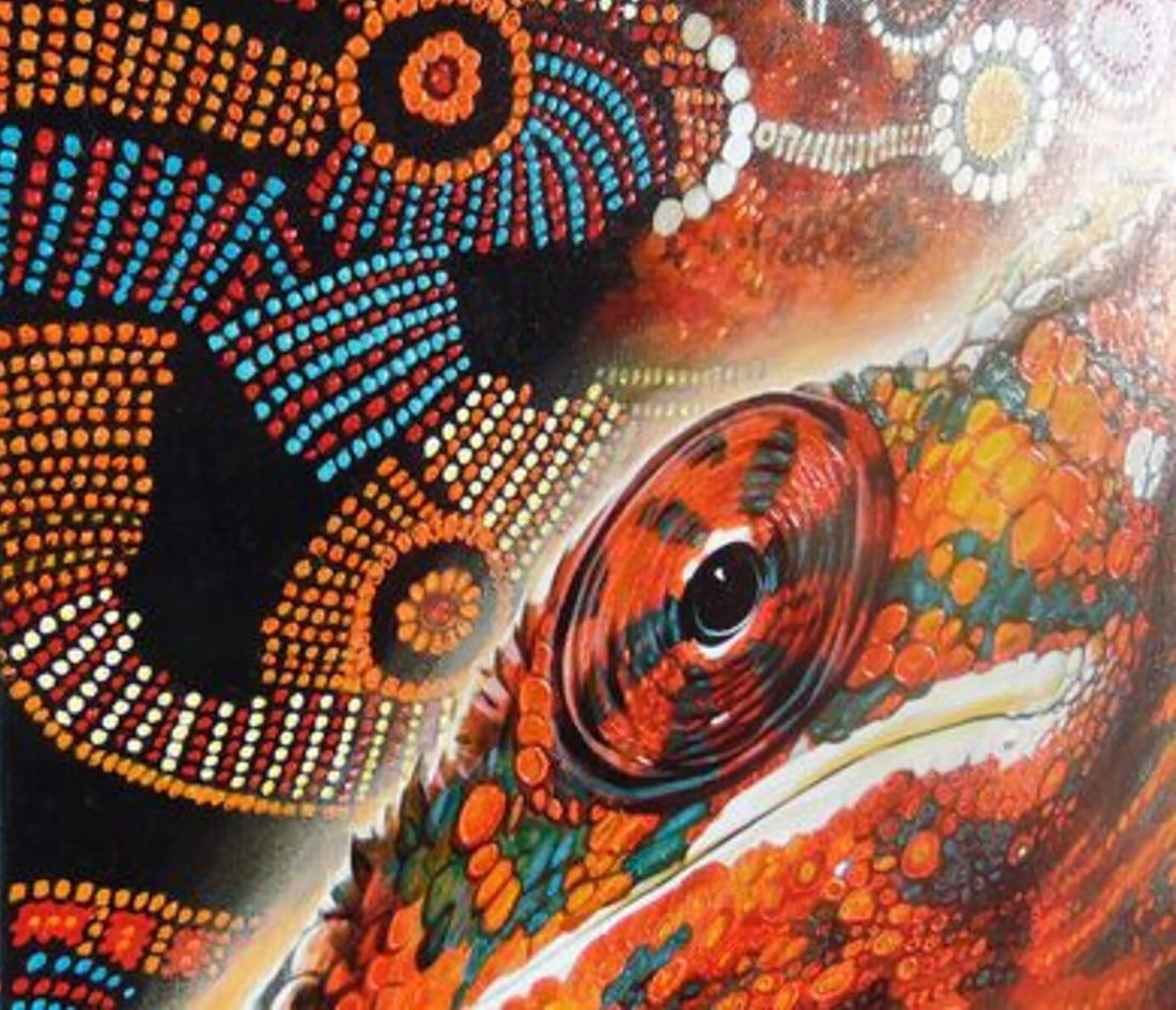 Oil painting Chameleon Goncharenko S. - 8