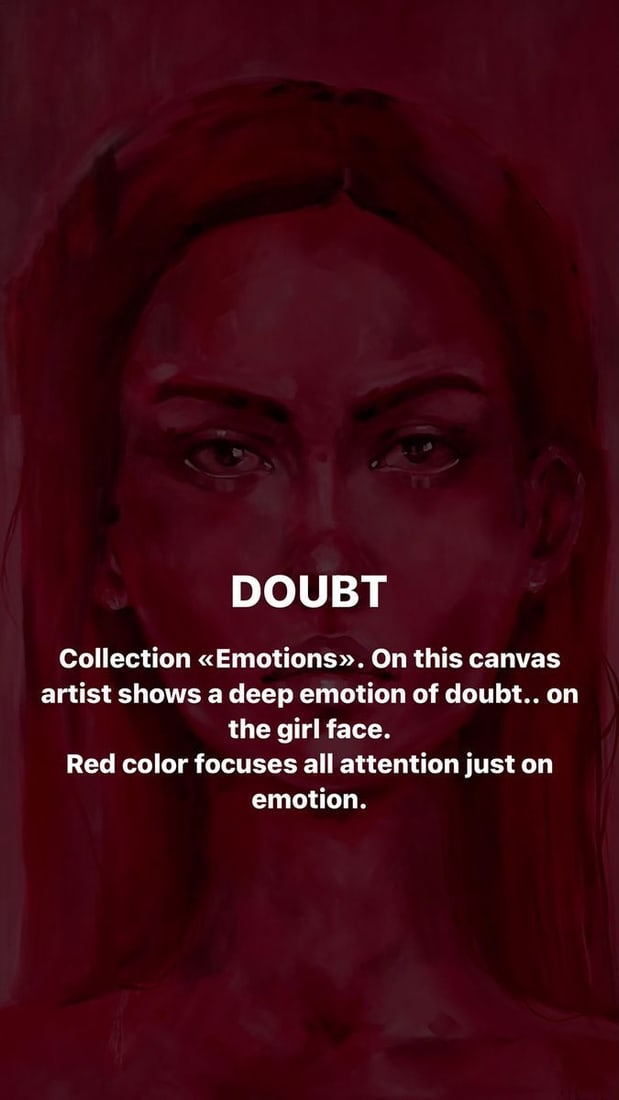 Oil painting Doubt Victoria Kagalovska - 8